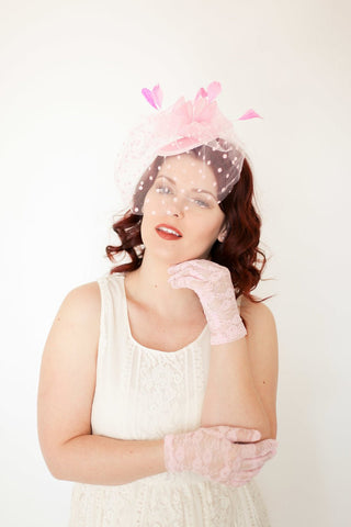 Pink Fascinator - The Hat Hive
