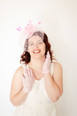 Pink Fascinator - The Hat Hive
