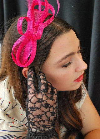 Pink Fascinator, Womens Tea Party Hat, Church Hat, Derby Hat, Fancy Hat, Pink Hat, Tea Party Hat, wedding hat, British Hat - The Hat Hive