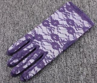 Purple Lace Gloves - The Hat Hive