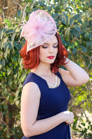 red Fascinator - The Hat Hive