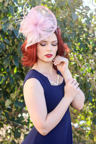 red Fascinator - The Hat Hive