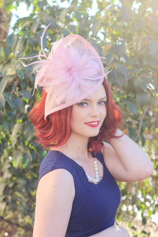 red Fascinator - The Hat Hive