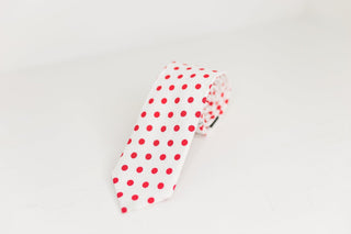 Red Polka Dot Tie - The Hat Hive