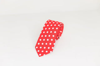 Red Polka Dot Tie - The Hat Hive