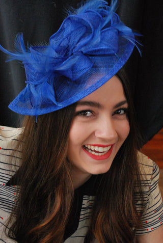 Royal Blue Fascinator - The Hat Hive