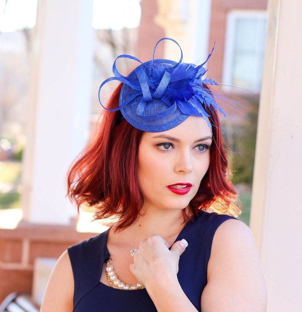 Royal Blue Fascinator, Tea Party Hat, Church Hat, Kentucky Derby Hat, British Hat, Wedding Hat, Blue Fascinator, womens Hat, Royal Hat Royal Blue Fascinator, Tea Party Hat, Church Hat, Kentucky Derby Hat, British Hat, Wedding Hat, Blue Fascinator, womens Hat, Royal Hat
