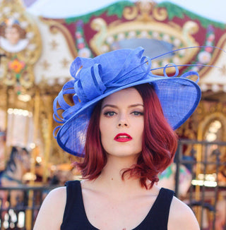 Royal Blue Kentucky Derby Hat - The Hat Hive