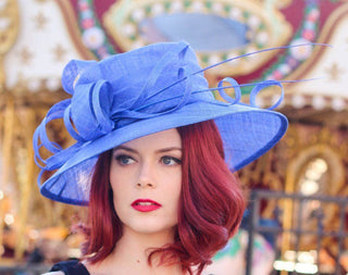 Royal Blue Kentucky Derby Hat - The Hat Hive