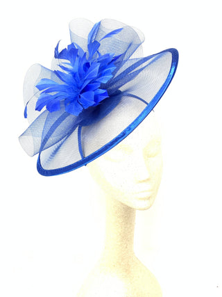 THE CELESTE MESH FASCINATOR ON HEADBAND FOR GARDEN PARTIES - The Hat Hive