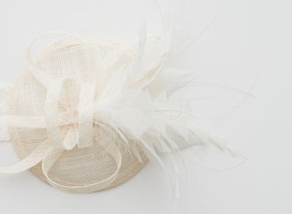 The Little Haleigh Ivory Fascinator - The Hat Hive