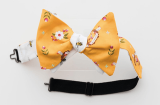 YELLOW TROPHY & BEE BOW TIE - The Hat Hive